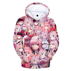 Sweat à capuche imprimé 3D <span class=keywords><strong>Anime</strong></span> fille zéro deux mode hommes femmes sweat à capuche Harajuku Cosplay Tops manteau unisexe - Product Image 2
