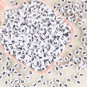 Wholesale 100pcs/bag Enamel Letter <b>Beads</b> Colorful Acrylic Letter <b>Bead</b> Round 4*7mm Diy <b>Beads</b> for Jewelry Making - Product Image 4