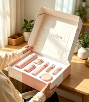 Cajas de Cartón Corrugado Ecológicas Personalizadas con Estampado en Lámina Plateada y Laminación Mate para Cosméticos y Embalaje de Exhibición para Minoristas