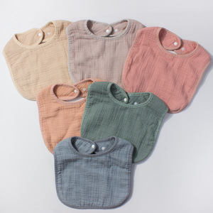 Bavoirs anti-bactériens sans manches en mousseline de coton bio 100 % pour nouveau-nés, idéaux pour les poussées dentaires et les bavures, pour grossistes - Product Image 4