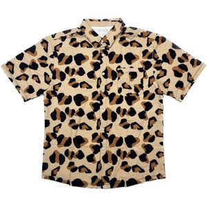 เสื้อเชิ้ตแขนสั้นลำลองผู้ชาย ลายเสือดาว ระบายอากาศได้ดี มีสไตล์ เสื้อฮาวาย - Product Image 1