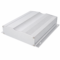 Boîtier en aluminium extrudé à extrémité ouverte 159*35mm avec base à rainures et brides pour montage mural, pour driver LED