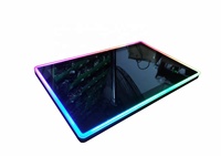 Monitor de pantalla táctil multicapacitivo LCD curvo/recto de 21,5 ''23,6'' 27 ''32'' con máquinas de videojuegos de tira de luz LED