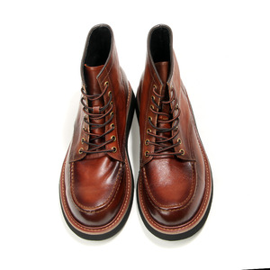Botas de Trabajo para Hombre G5-1, Botas de Combate Casuales de Cuero Marrón con Tacón Bajo, Resistentes a la Abrasión, Disponibles para Dropshipping - Product Image 2