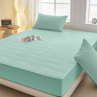 Drap-housse matelassé imperméable pour literie, protège-matelas