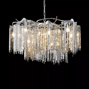 Lustre moderne de style <span class=keywords><strong>italien</strong></span> en acier inoxydable pour hall d'hôtel et salon - Product Image 4
