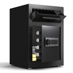 Caja <span class=keywords><strong>de</strong></span> Seguridad con Ranura para Depósitos, Caja Fuerte para Negocios, Oficina y Hogar, Caja para Efectivo y Documentos - Product Image 1
