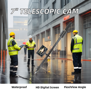 Duurzame Ip68 Pijp Camera 7 Inch Display Zelfnivellerende Waterdichte Inspectie Camera Telescopische Arm Voor Pijpinspectie - Product Image 2