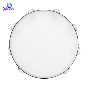 Orff <b>Percussion</b> 10 Inch Tambourine Wooden Hand Held Drum For Early Education Kids Musical <b>Instrument</b> - Product Image 4