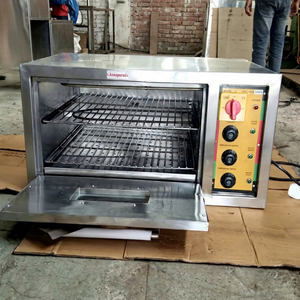 Horno Eléctrico para Pizza Annapurna de 25 Qt, Acero Inoxidable, Doble Plataforma, para Cocina Comercial, CA 110V - Product Image 1