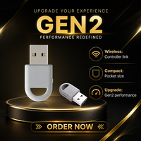 Adaptador de Controlador Inalámbrico GuliKit PC05 Hyperlink Gen 2, Receptor de Gamepad USB para PC, Switch, PS4, Xbox