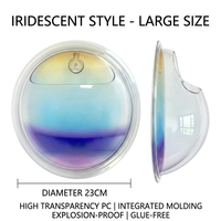 Bol à poissons transparent mural iridescent moderne et pot de fleurs hydroponique pour la décoration de la maison