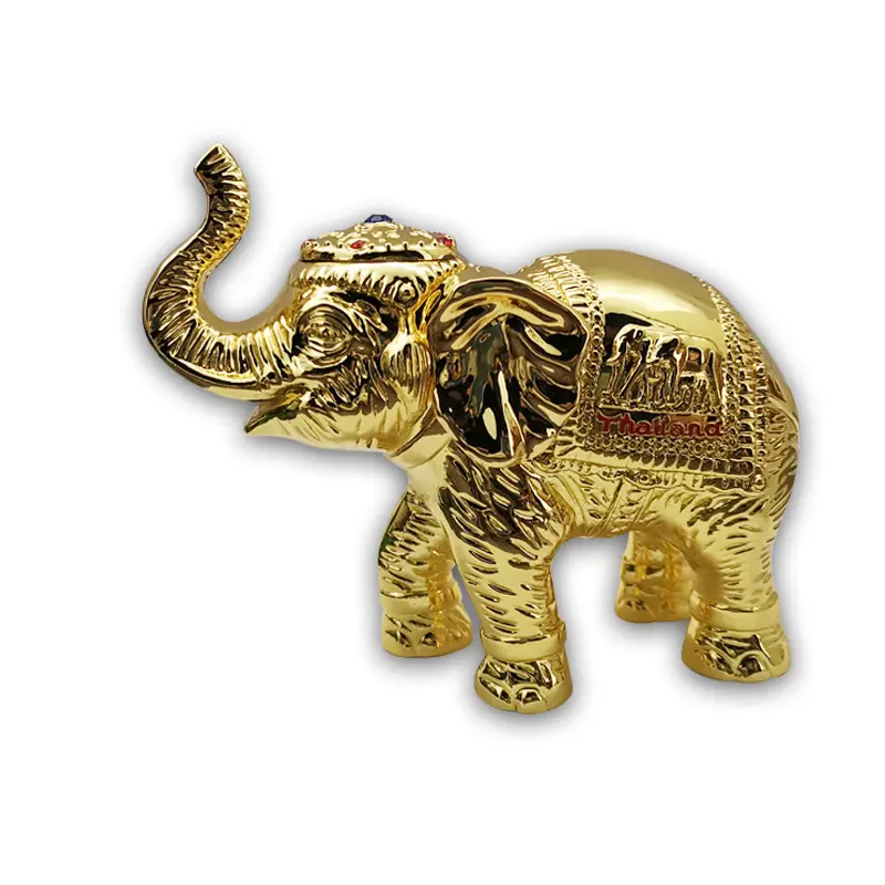 Thailand Toursit Souvenir metal 3D shape figure Elephant miniature