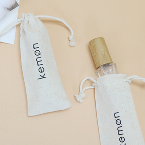 Túi quà tặng vải <span class=keywords><strong>cotton</strong></span> có dây rút, in logo, bán chạy, bao bì vàng - Product Image 3