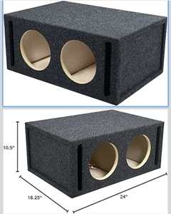 Boîtier <span class=keywords><strong>de</strong></span> subwoofer universel 2-en-1 <span class=keywords><strong>de</strong></span> 8 pouces pour <span class=keywords><strong>voiture</strong></span>, en MDF, garantie 1 an - Product Image 2