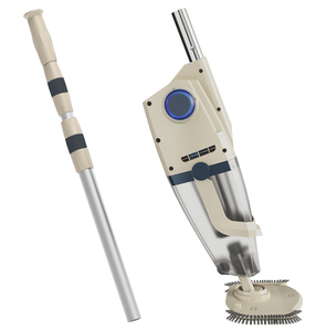 Nettoyeur de <span class=keywords><strong>piscine</strong></span> <span class=keywords><strong>rechargeable</strong></span> 26 gal/min, autonomie 60 min, <span class=keywords><strong>aspirateur</strong></span> de <span class=keywords><strong>piscine</strong></span> sans fil, forte aspiration avec poteau 190cm <span class=keywords><strong>pour</strong></span> <span class=keywords><strong>piscine</strong></span> et spa - Product Image 2