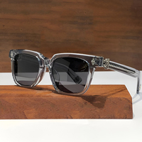 Lunettes de soleil anti-reflet haut de gamme au design moderne, monture multicolore imprimé léopard marron, vert, gris, verres de marque