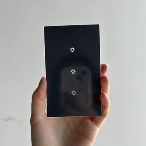 कस्टम सिल्कस्क्रीन मुद्रित स्मार्ट लाइट स्विच टच टेम्पर्ड ग्लास पैनल - Product Image 5