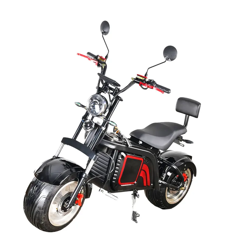 Yeni Model elektrikli scooter 1500W 2000W 3000W yağ tekerlekli citycoco yetişkin Chopper motosiklet