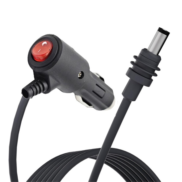 DC 12-24V Power Cable for Starlink Mini 18AWG Car Charging Cable with LED Indicator Switch Against Surge Electric Wire Plug&Play