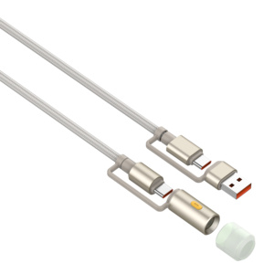 Ldnio Lc17 4 Trong 1 Sạc USB Độ Bền Cáp Điện Thoại Phổ Sạc Cáp Dữ Liệu Với LED Ánh Sáng - Product Image 1