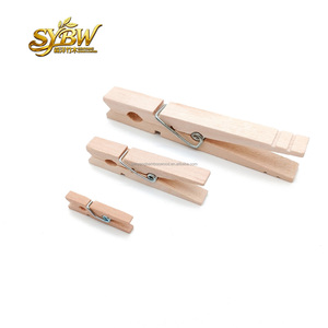 Maßgefertigte Umweltfreundliche 48mm Birkenholz <span class=keywords><strong>Mini</strong></span>-Wäscheklammern mit Feder zum Aufhängen von Kleidung und als Fotoaufhänger - Product Image 6