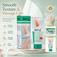 Crème de massage pour la taille et le ventre Balry pour une peau raffermie, crème hydratante pour le corps pour le soin de l'abdomen, routine de beauté quotidienne, 200 ml
