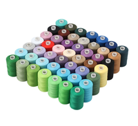 Fil à coudre 40/2, 1000 yards, 36 couleurs, polyester, multifonctionnel pour la couture domestique, le point de croix et la broderie