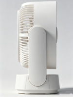 Ventilateur de table à moteur sans balais haute vitesse en plastique, refroidissement par air, commande mécanique pour la pièce