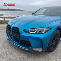 Kit carrosserie XTREME en fibre de carbone sèche, lèvre de pare-chocs avant style MP, séparateur avant sous le spoiler inférieur pour BMW G80 G81 M3 G82 G83 M4