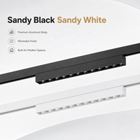 Système d'éclairage sur rail LED encastré ultra-fin magnétique pour plafond, modules linéaires, pour projets modernes résidentiels et hôteliers, IRC 95