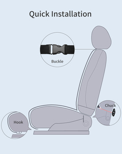 Anjuny SC-TFX8 Coprisedile <span class=keywords><strong>Auto</strong></span> di Lusso Compatibile con Kia, Voltaggio Universale 12V/24V, Materiale in Poliestere, Ventilazione e Raffreddamento Lombare - Product Image 2