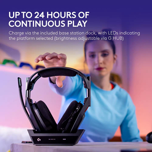 หูฟังเกมมิ่งไร้สาย Logitech G Astro A50 รุ่นดั้งเดิม รองรับหลายแพลตฟอร์ม พร้อมแท่นชาร์จ ไมโครโฟนตัดเสียงรบกวน - Product Image 5