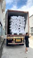 50% coton 50% polyester mélangé extrémité ouverte coton recyclé agrafe filé fil cardé bonne résistance tissage fil à tricoter