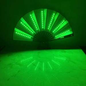 Nuevo Ventilador de Mano LED 2023, Ventilador Plegable de Bambú con Luz, Ventilador Decorativo para Fiestas, Ventiladores de Papel con Luz Intermitente - Product Image 4