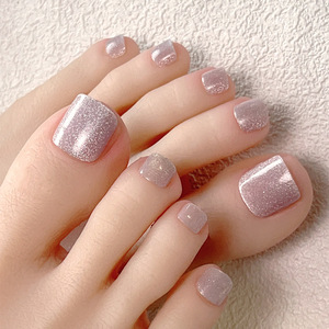 Nail Art Manual Wear Nail Crystal Stone Cat Eye Foot Nail Patches Vente <span class=keywords><strong>en</strong></span> gros - Product Image 4