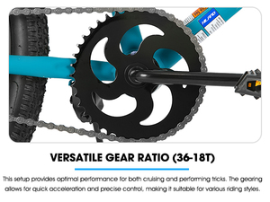 จักรยานฟรีสไตล์ JOYKIE US Warehouse Custom โครงเหล็กวีหลายสี ขนาด 24 26 นิ้ว รุ่น BMX - Product Image 4