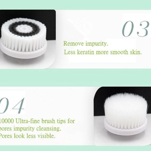 OEM/ODM Design <b>Sonic</b> Silicone Electric Deep Cleaning Facial Cleansing Brush Scrubber Face Skin Cleanser - Product Image 5