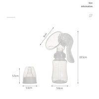Tire-lait portable standard, écologique et sûr |   Pompe de massage en silicone et PP sans BPA pour les nouvelles mamans et les nourrissons