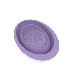 Silicone Foldable Makeup Bowl Color Mixing Travel Portable Face Mask Brush Cleaning Board Hair Dyeing Tool - Product Image 5