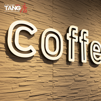 Letrero de Letras Curvas de Acrílico 3D Personalizado, Letras de Canal Iluminadas con Retroiluminación LED, Resistentes al Agua IP65, para Decoración de Tiendas