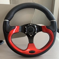 Volant de course universel 13 pouces en aluminium et PU pour voiture et jeux vidéo, idéal pour le drift - Vente en gros usine
