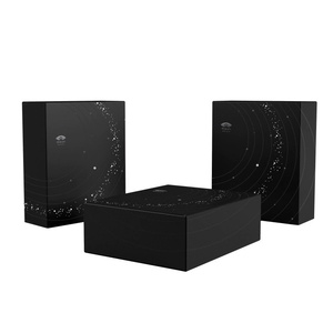 Custom <b>Black</b> Gift <b>Box</b> for Belts Premium Luxury Drawer Flip Top Packaging - Product Image 1