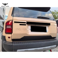Plaque de hayon de voiture sportive en acier inoxydable à clipser, haute compatibilité, pour Land Cruiser 250 LC250