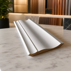 Moulure de base fine en pin Radiata apprêté blanc, surface lisse peignable, pour profil de plinthe FJ, fournisseur, commande en gros - Product Image 4