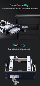 Unestech Giáng sinh-sẵn sàng khe cắm duy nhất di động ổ cứng di động giá được xây dựng trong 3.5 ''sata cho bên ngoài HDD bao vây PC trường hợp - Product Image 4