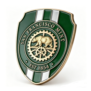 Pièce commémorative personnalisée en alliage de zinc, motif ours 3D, thème amour, moulée sous pression, forme personnalisée, cadeau souvenir - Product Image 2