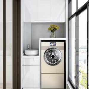 Armoire d'évier de blanchisserie de conception moderne avec la machine à laver <span class=keywords><strong>pour</strong></span> la <span class=keywords><strong>cuisine</strong></span> salle de bains extérieur école hôtel meubles de maison - Product Image 1