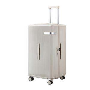 Valise épaisse de grande capacité de 28 pouces avec fermeture éclair antichoc et roues pivotantes à 360 degrés pour les voyages de loisirs - Product Image 4