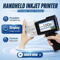 Imprimante jet d'encre TIJ industrielle portable M10/M20, machine de codage de date, de code QR, de logo et de lot, écran tactile HD, plastique